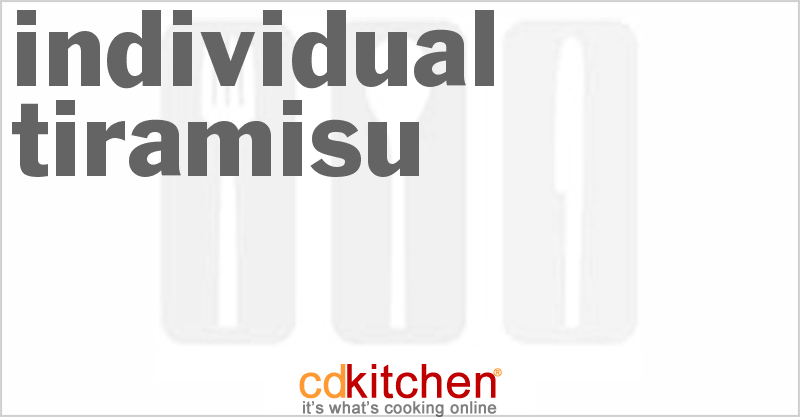 Individual Tiramisu - CDKitchen.com
