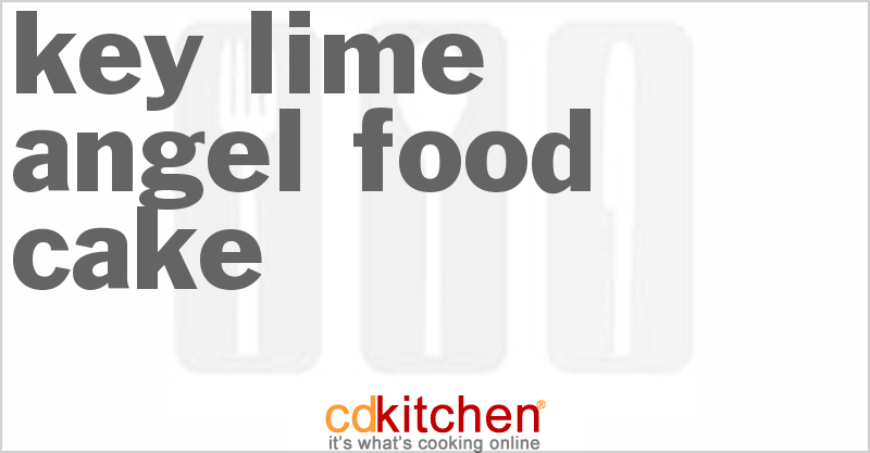 Key Lime Angel Food Cake - CDKitchen.com