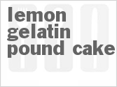 recipe for lemon gelatin pound cake