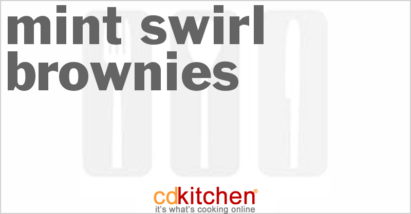 Mint Swirl Brownies - CDKitchen.com
