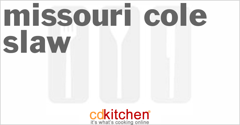 Missouri Cole Slaw - CDKitchen.com