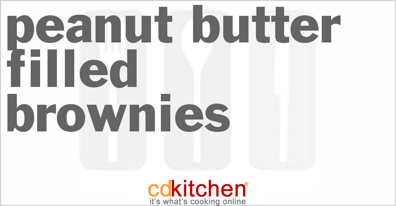 Peanut Butter Filled Brownies - CDKitchen.com