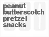 recipe for peanut butterscotch pretzel snacks