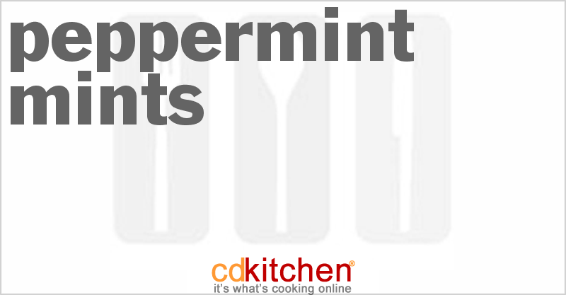 Peppermint Mints - CDKitchen.com