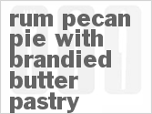 recipe for rum pecan pie with brandied butter pastry