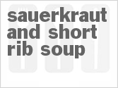 recipe for sauerkraut and short rib soup