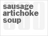 recipe for sausage artichoke soup