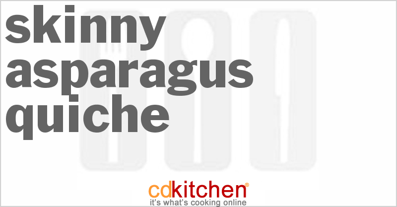 Skinny Asparagus Quiche - CDKitchen.com