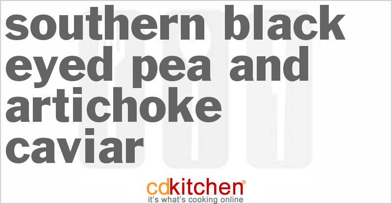 Southern Black Eyed Pea And Artichoke Caviar - CDKitchen.com