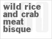 recipe for wild rice and crab meat bisque