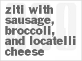 recipe for ziti with sausage and broccoli
