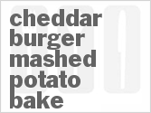 Cheddar Burger Mashed Potato Bake