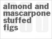 recipe for almond and mascarpone stuffed figs