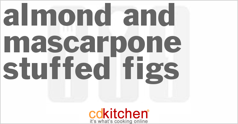 Almond and Mascarpone Stuffed Figs - CDKitchen.com