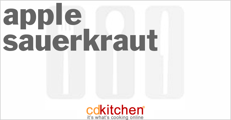 Apple Sauerkraut - CDKitchen.com