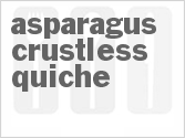 recipe for asparagus crustless quiche