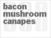 recipe for bacon mushroom canapes