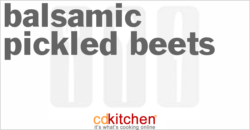 Balsamic Pickled Beets - CDKitchen.com