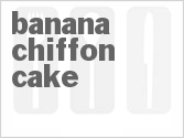 recipe for banana chiffon cake