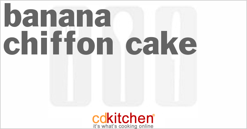 Banana Chiffon Cake - CDKitchen.com