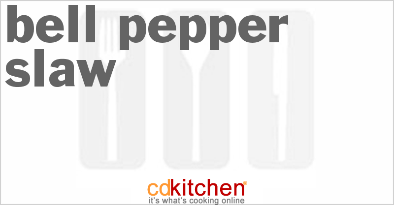 Bell Pepper Slaw - CDKitchen.com