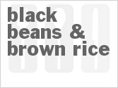 recipe for black beans & brown rice
