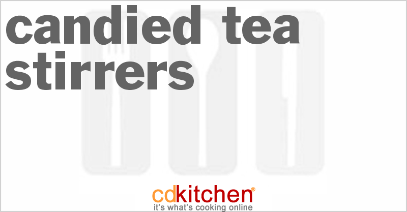 Candied Tea Stirrers - CDKitchen.com