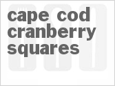 recipe for cape cod cranberry squares