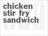 recipe for chicken stir-fry sandwich
