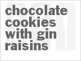 recipe for chocolate cookies with gin raisins