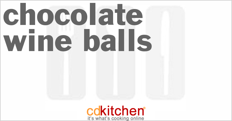 Chocolate-Wine Balls - CDKitchen.com