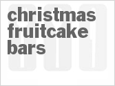 recipe for christmas fruitcake bars