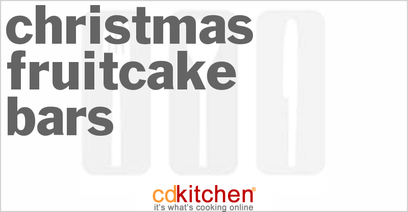 Christmas Fruitcake Bars - CDKitchen.com