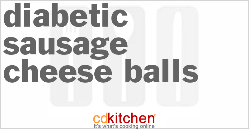 Diabetic Sausage-Cheese Balls - CDKitchen.com