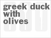 recipe for greek duck with olives