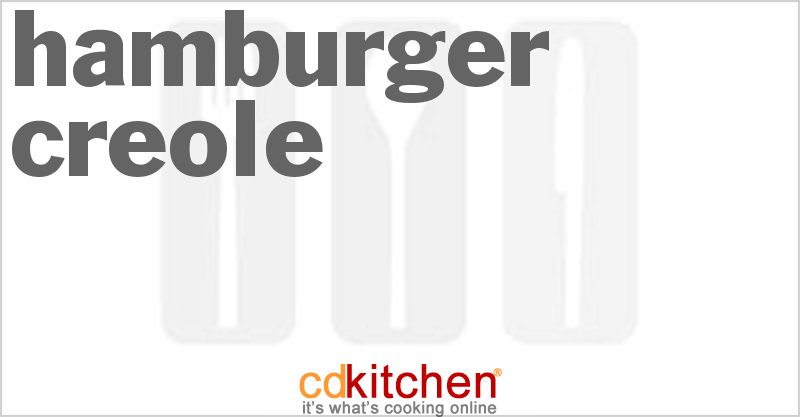 Hamburger Creole - CDKitchen.com