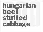 recipe for hungarian beef stuffed cabbage