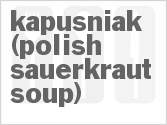 recipe for kapusniak (polish sauerkraut soup)
