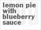 recipe for lemon pie with blueberry sauce