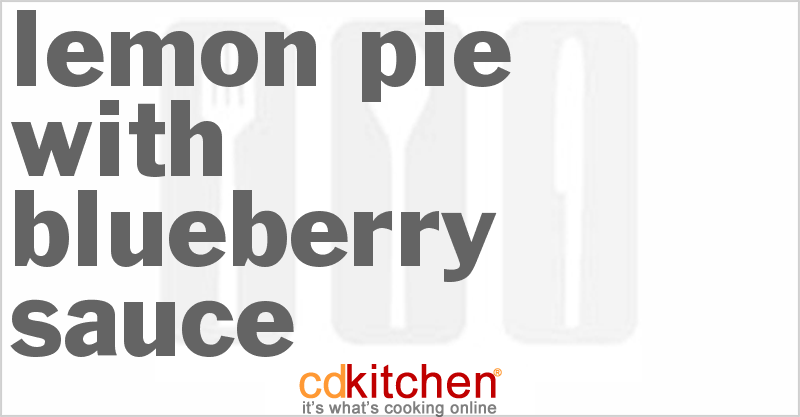 Lemon Pie With Blueberry Sauce - CDKitchen.com