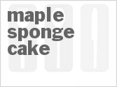 recipe for maple sponge cake