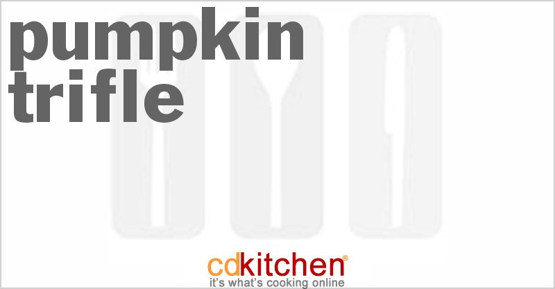 Pumpkin Trifle - CDKitchen.com