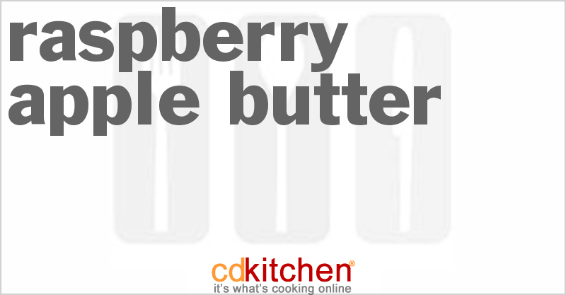 Raspberry Apple Butter - CDKitchen.com
