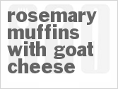 recipe for rosemary muffins with goat cheese