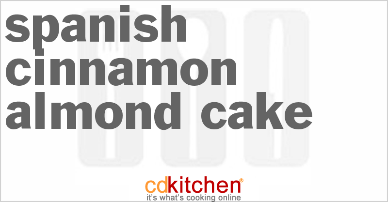 Spanish Cinnamon Almond Cake - CDKitchen.com