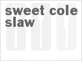 recipe for sweet cole slaw