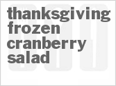 recipe for thanksgiving frozen cranberry salad