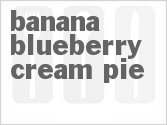 recipe for banana blueberry cream pie