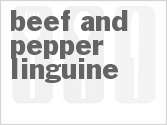 recipe for beef and pepper linguine