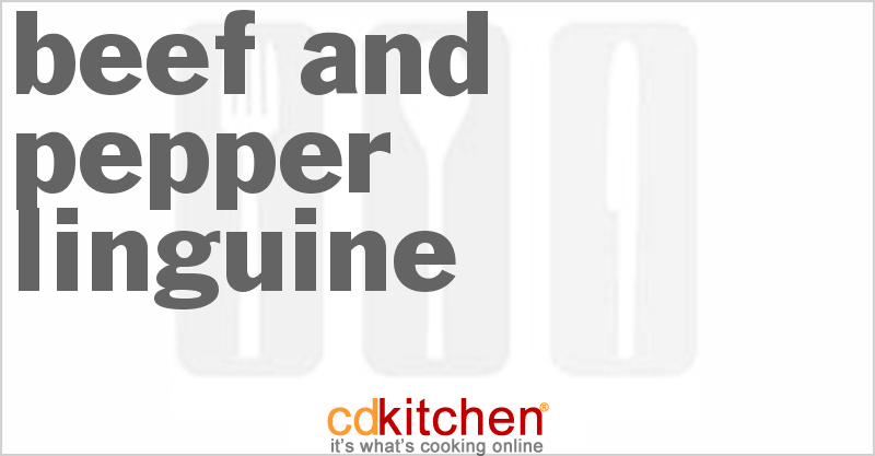 Beef And Pepper Linguine - CDKitchen.com